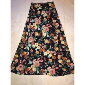 Forever 21 floral maxi skirt